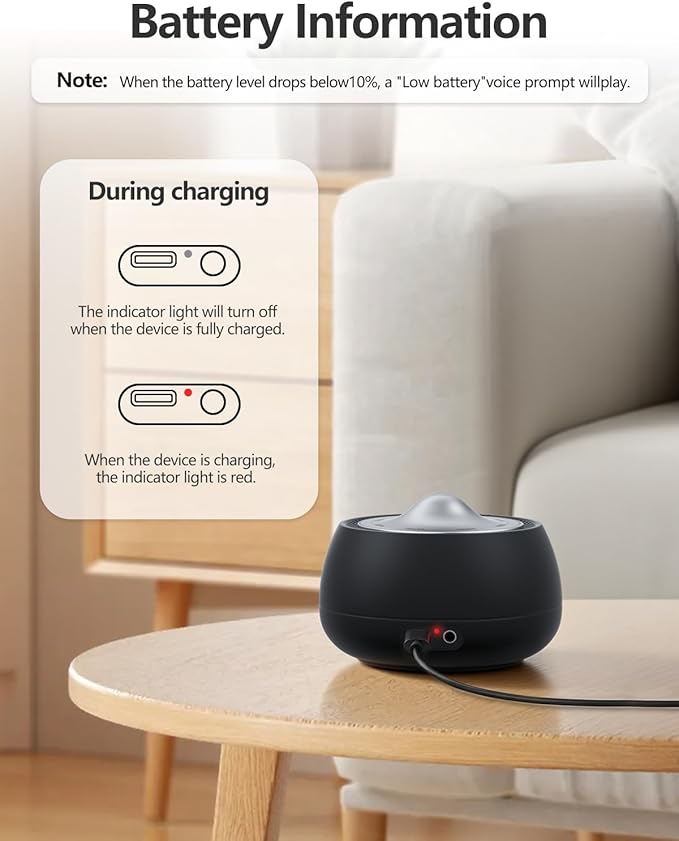Portable Electronic Tibetan Singing Bowl, 8 Healing Frequencies, Auto/Manual - Image 7