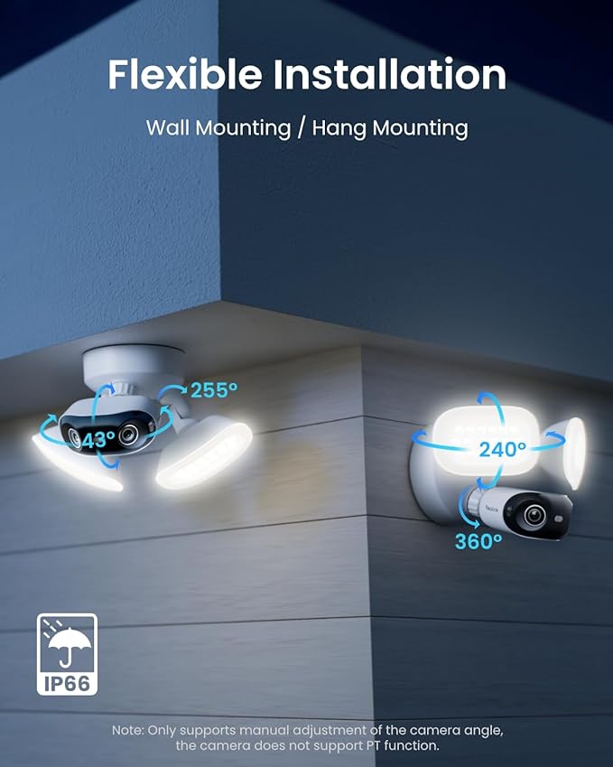 REOLINK Elite Pro Floodlight PoE, 16MP Dual Lens PoE Security Camera - Image 6