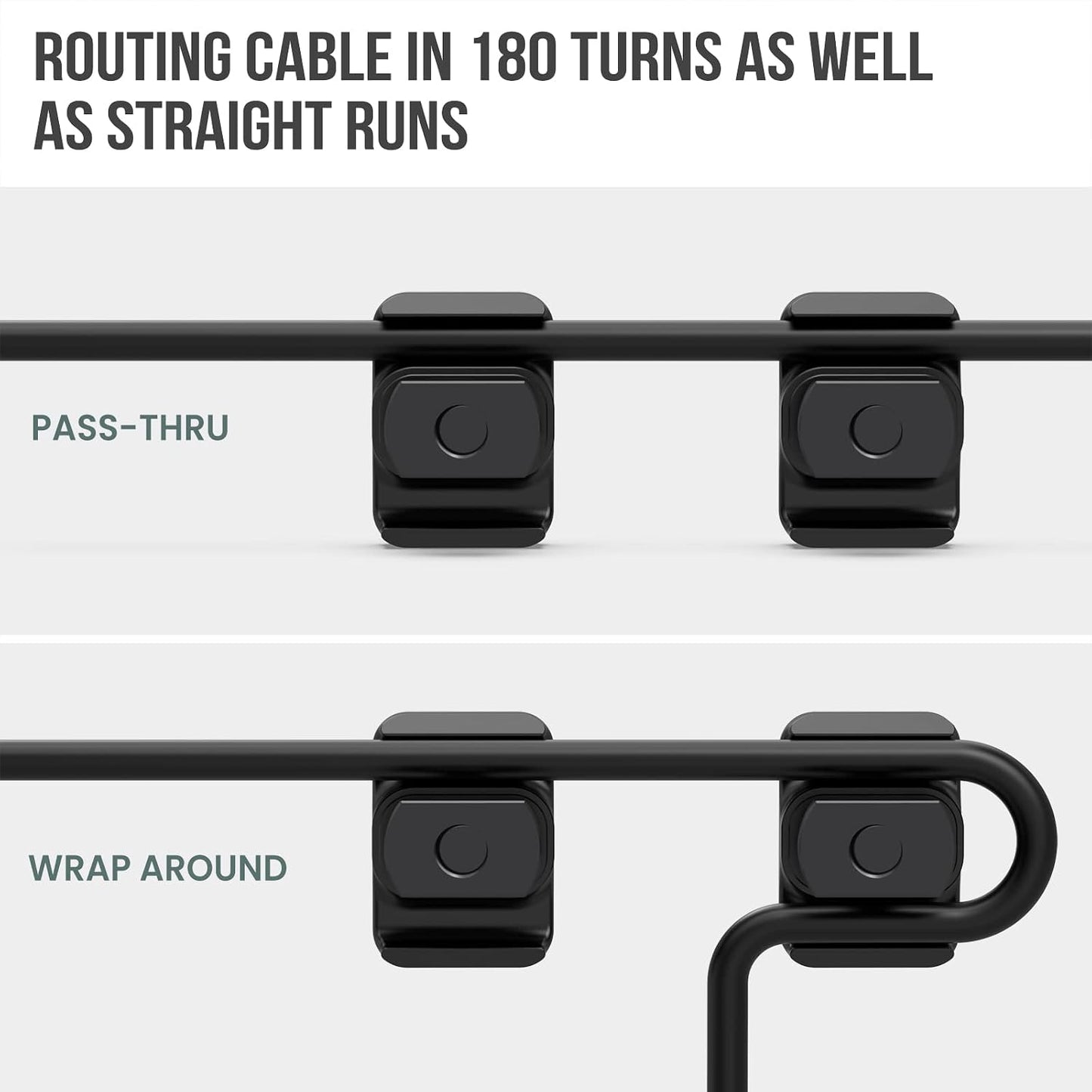 Guardtier CGM909 Pressure Switch Cable Guides Compatible with M-LOK System | Mlok Cable Management, Flashlight Laser Switch Wire Management Clips Mlok Accessories 8 Pack