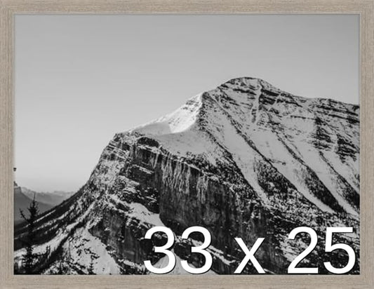 Frame It Easy 33 x 25 Rustic Gray Wood Frame by FrameItEasy