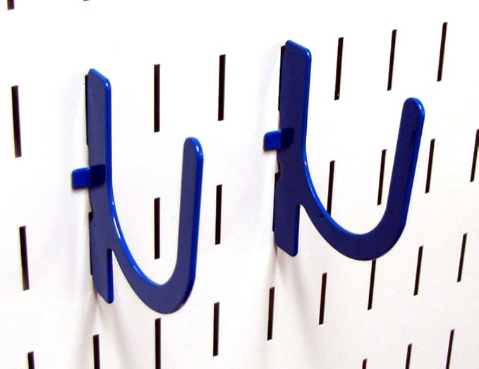 Wall Control 3in Reach U-Hook Accessory “U” Shaped Slotted Metal Pegboard Hook - Image 2