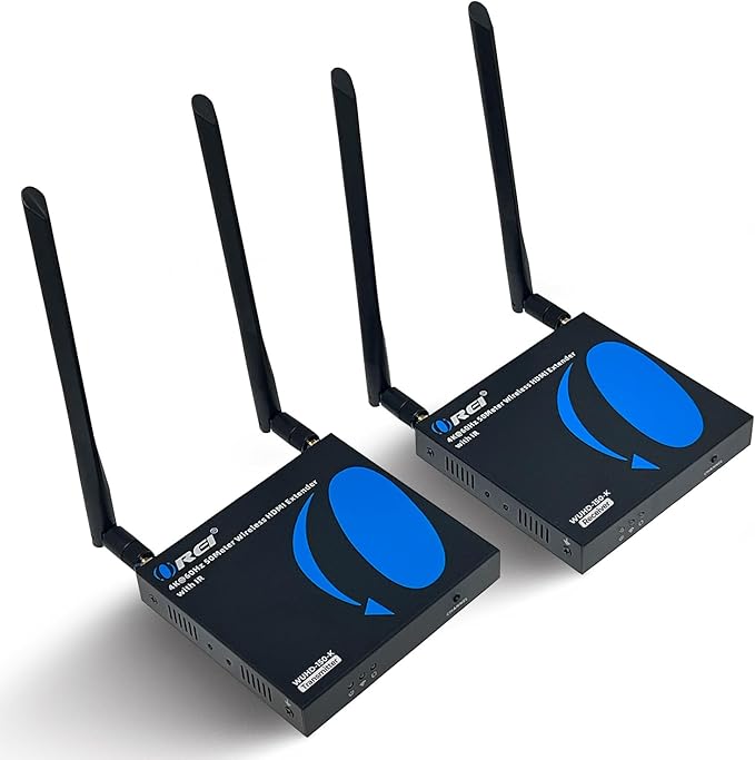 OREI Wireless HDMI Extender Transmitter & Receiver Dongle UtraHD 5.1-5.2 Ghz Up by OREI