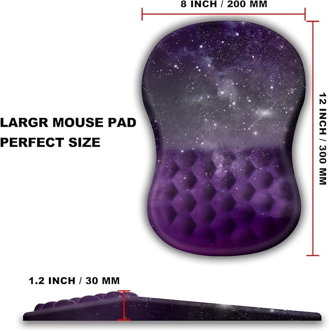 KUOSGM Mouse Pad Wrist Support, Ergonomic Mouse Pad - Image 4