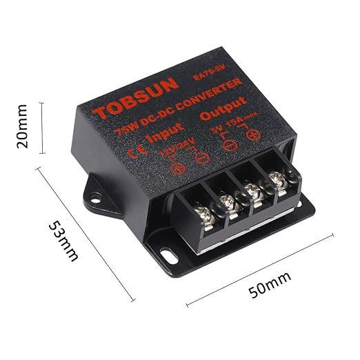 DC 12V/24V to 5V 15A Step Down Converter - Image 6