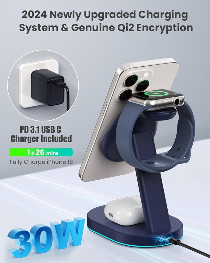 3 in 1 Wireless Charger Charging Station - Image 5
