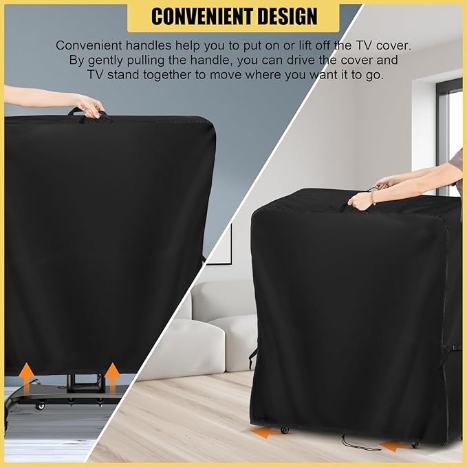 Hdenmist Outdoor TV Cover 55 Inch Weatherproof, Waterproof Outdoor TV Stand - Image 8