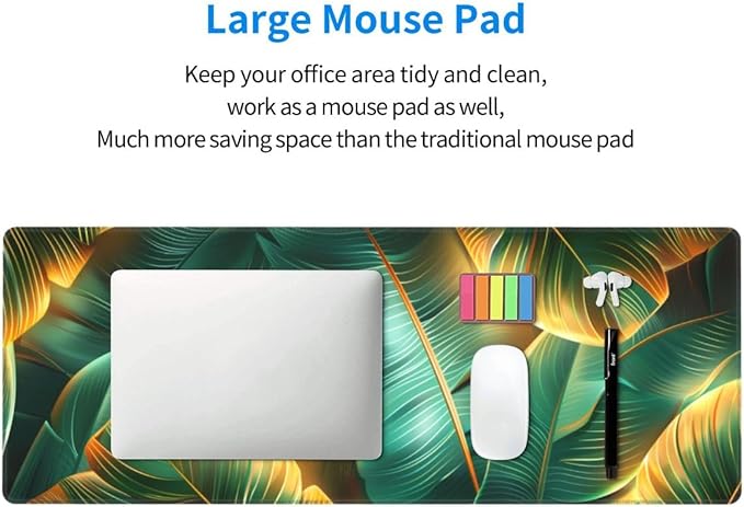 CANFLASHION Desk Pad, Office Desk Mat 31.5"×11.8" Large Gaming Mouse Pad - Image 6