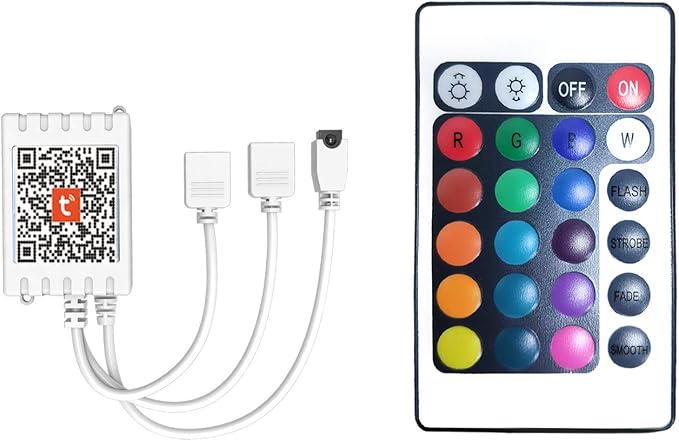 DAYBETTER 2 Ports 24 Key Tuya Smart Wi-Fi Led Strip Lights Remote Control by DAYBETTER