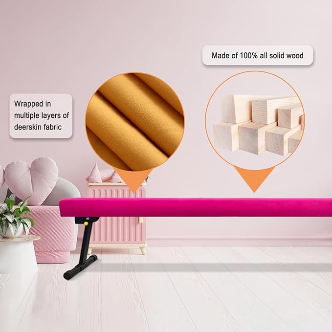 Wesky Adjustable Balance Beam, High and Low Floor Beam Gymnastics Equipment - Image 4