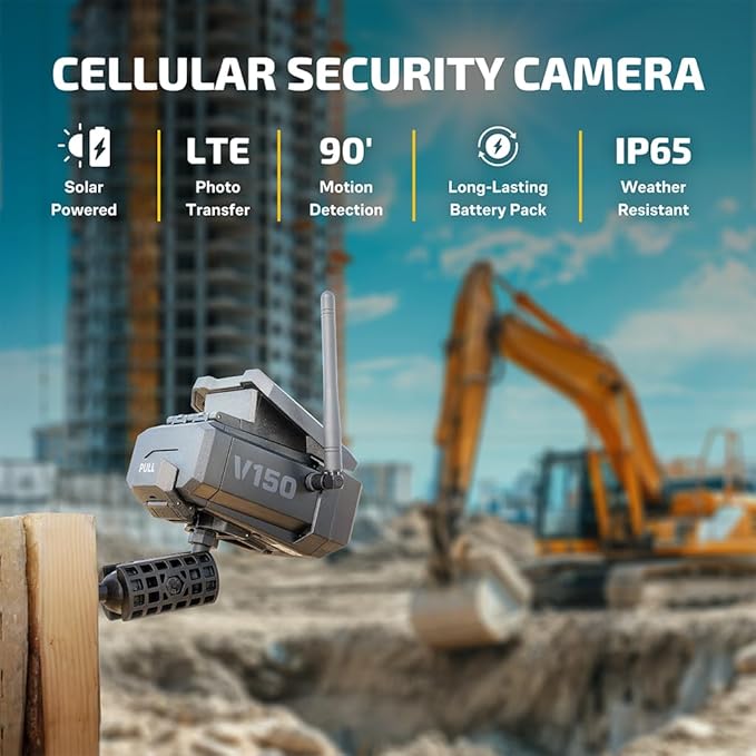 Vosker V150 Solar-Powered LTE Cellular Photo Security Outdoor Camera | Motion - Image 2