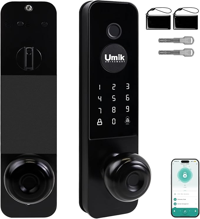 UMIK UMIKSMART Smart Door Lock, Keyless Entry Fingerprint Door Lock by UMIKSMARTLOCK
