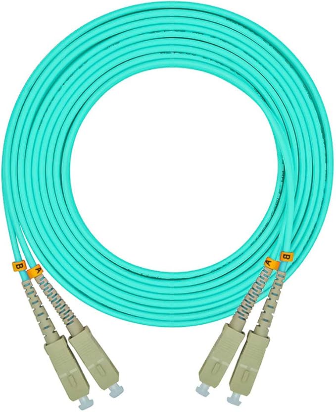 Jeirdus 50Meters 160ft SC to SC Duplex 50/125 10G OM3 Multi-Mode Fiber Optic by Jeirdus