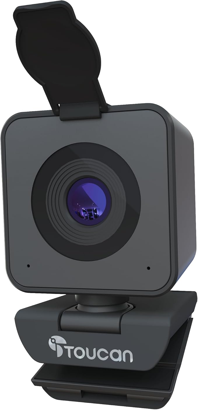 TOUCAN 1080P HD Webcam with Built-in Noise-Cancelling Mic & Privacy Shutter – by TOUCAN