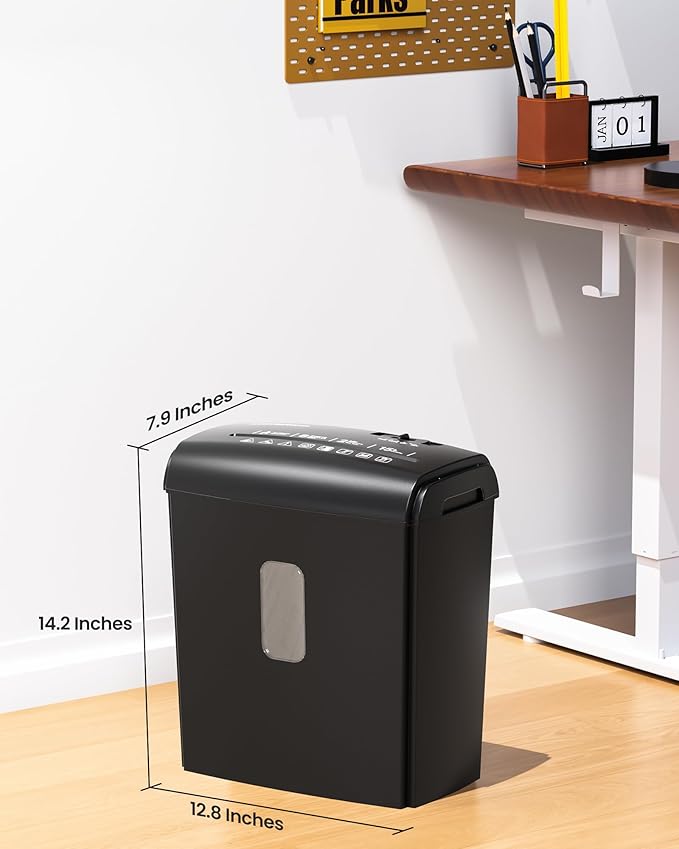 Locksworth 8-Sheet Micro Cut Paper Shredder P-4 High Security - Image 7