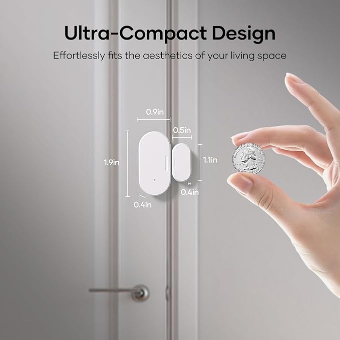 Zigbee Door Sensor 4 Pack, Mini Smart Door Sensor, Home Automation, Kid Safety - Image 4