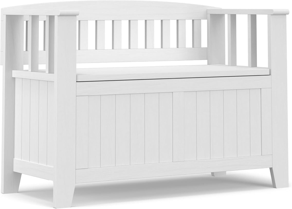 simplihome acadian storage bench and cabinet set in, package contents
