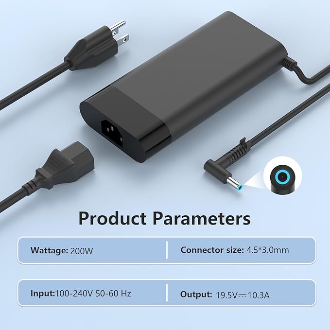 200W 19.5V 10.3A AC Charger L00818-850 Compatible - Image 5