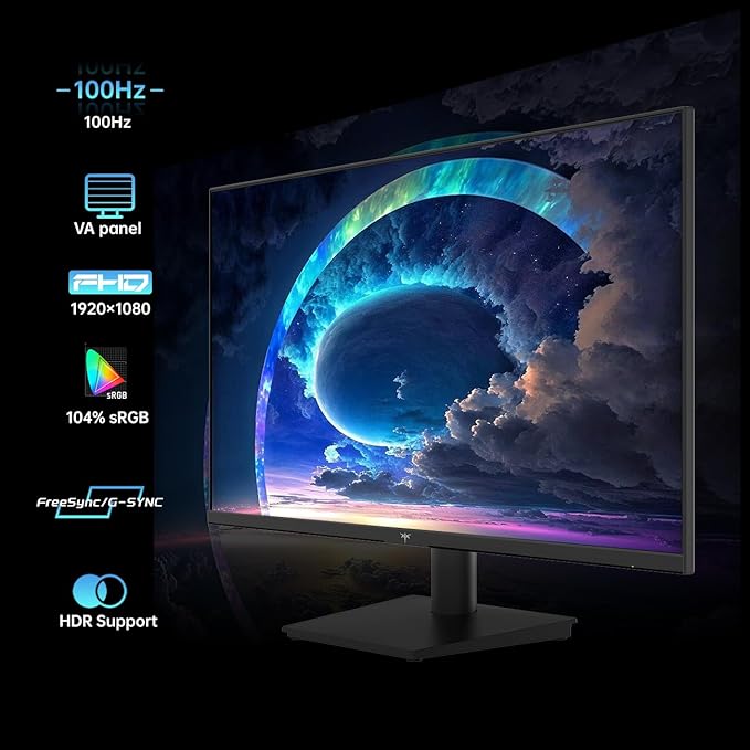 KTC 24 Inch 1080P Full HD Computer Monitor, 100Hz HDR10 Frameless Gaming Monitor - Image 2