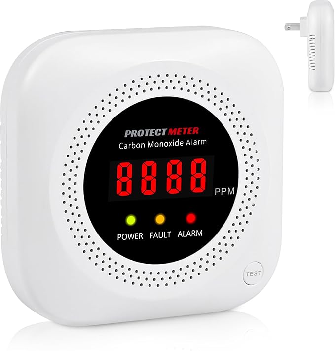 Carbon Monoxide Detectors Plug in, Carbon Monoxide Alarm, Co Detector by Protectmeter