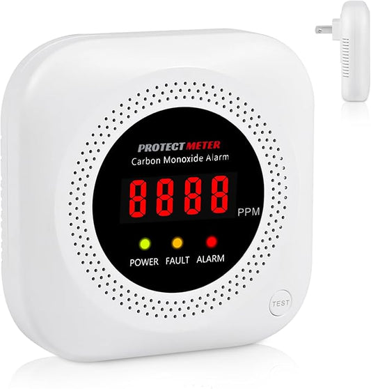Carbon Monoxide Detectors Plug in, Carbon Monoxide Alarm, Co Detector by Protectmeter