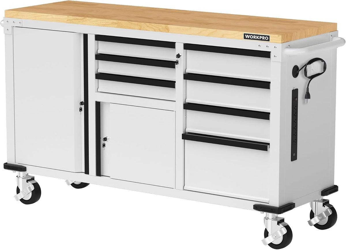 workpro 62" x 20" rolling tool chest, 7-drawer, main product view