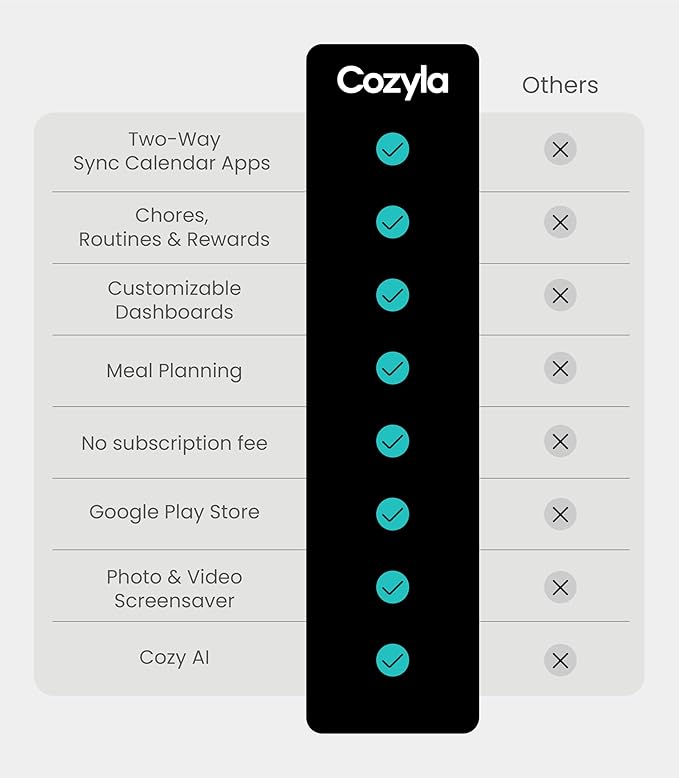 Cozyla Mate Calendar+ 2: 15.6" Digital Calendar Wall Touch Screen Chore Chart - Image 2