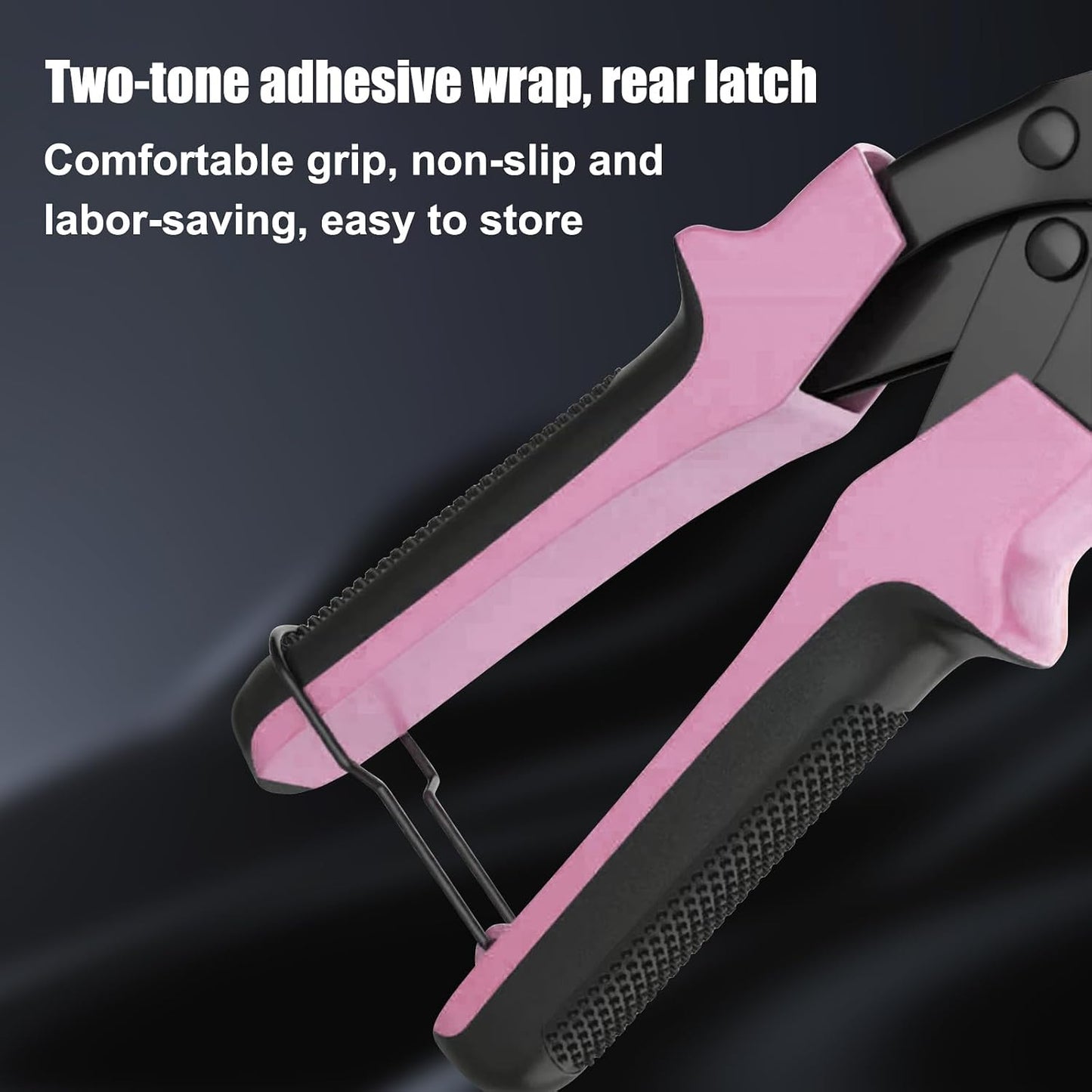 Diyife Leather Hole Puncher, Revolving Punch Plier, 6 Size Adjustment, Pink | Double-lever Design, More Labor-saving, Ergonomic & Locking Handles, 3 Extra Punch Plates Included, for Belts, Leather