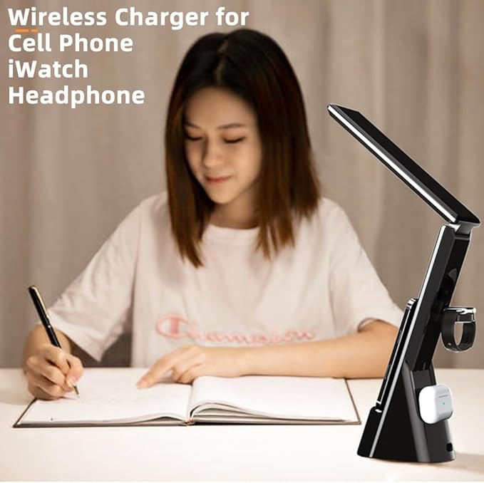 IHAO 6in1 Multifunctional Foldable LED Desk Lamp - Image 2