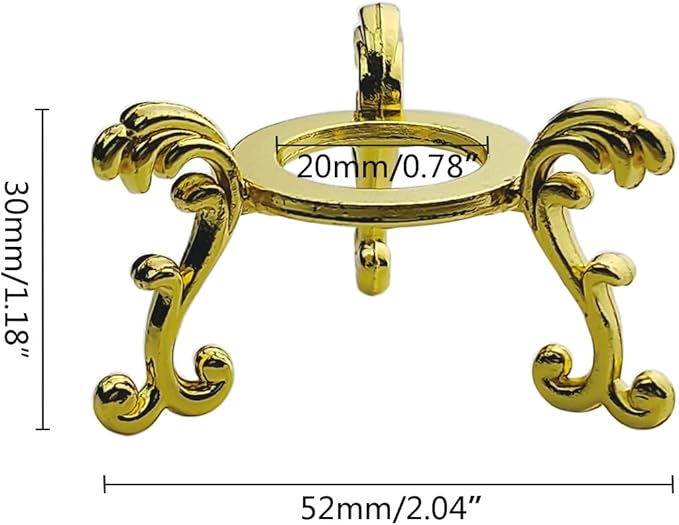 OmyLens 10Pcs Gold Crystal Ball Stand - Image 2