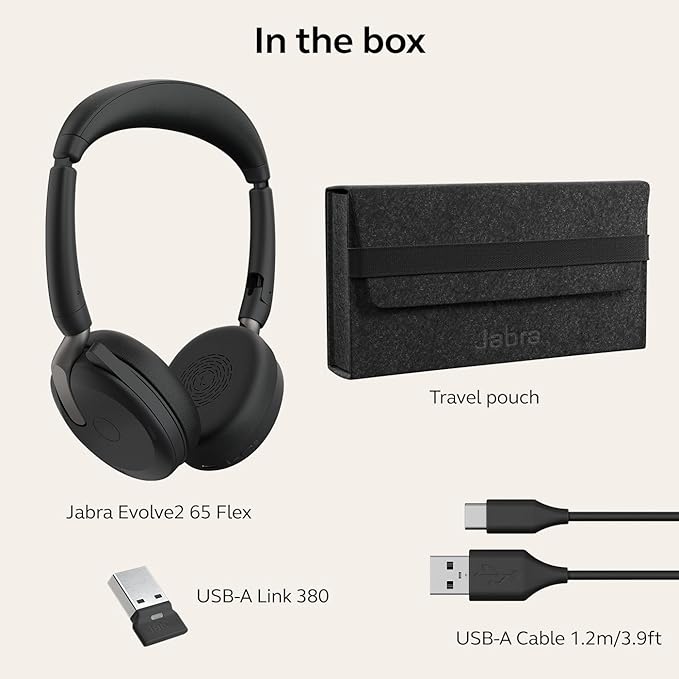 Jabra Evolve2 65 Flex Wireless Stereo Headset - Image 9