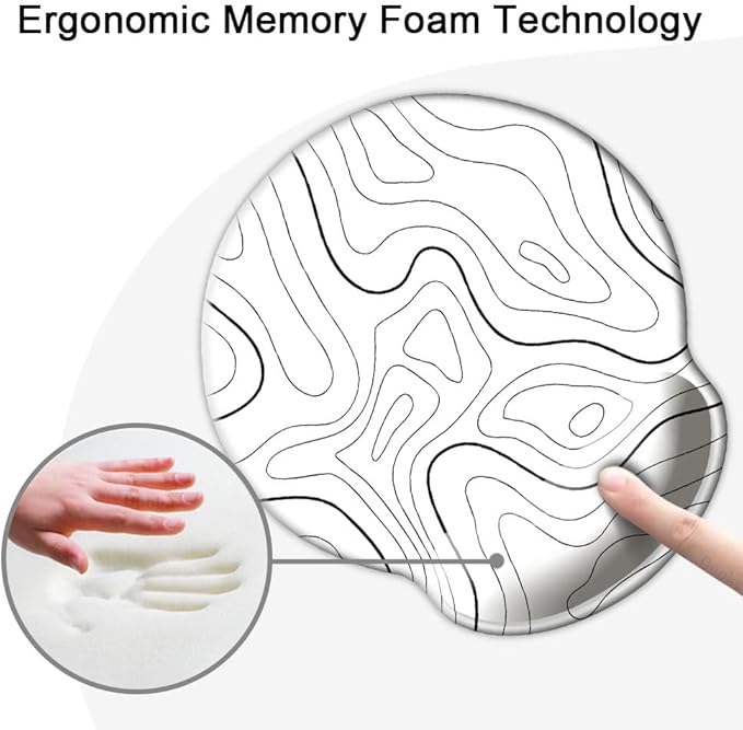 Ergonomic Mouse Pad with Wrist Support, Mouse Pad with Wrist Rest, Relieve - Image 4