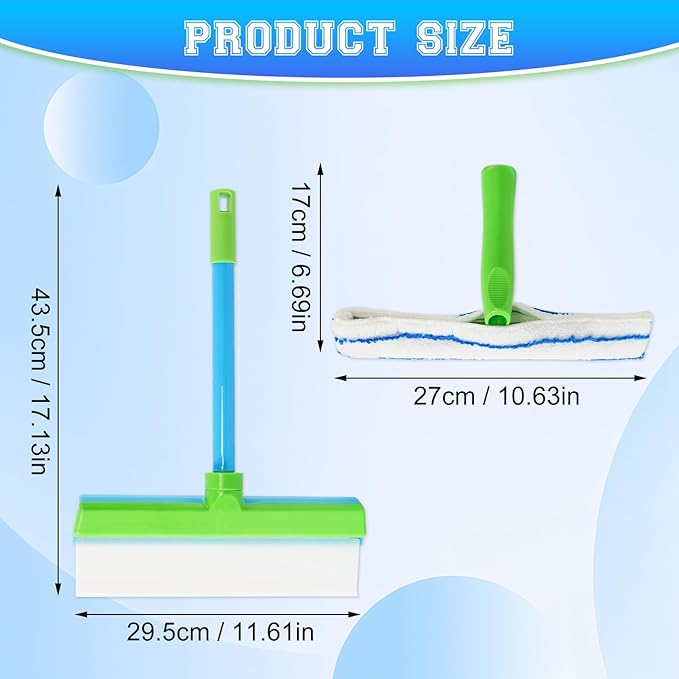 Window Cleaning Kit, Window Squeegee, Recyclable Silicone Window Squeegee Kit - Image 7
