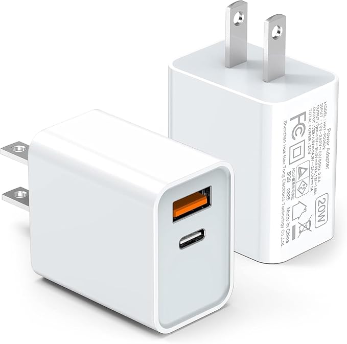 LCGENS USB C Wall Charger Block 20W, Ipad Pro, Samsung Galaxy by LCGENS