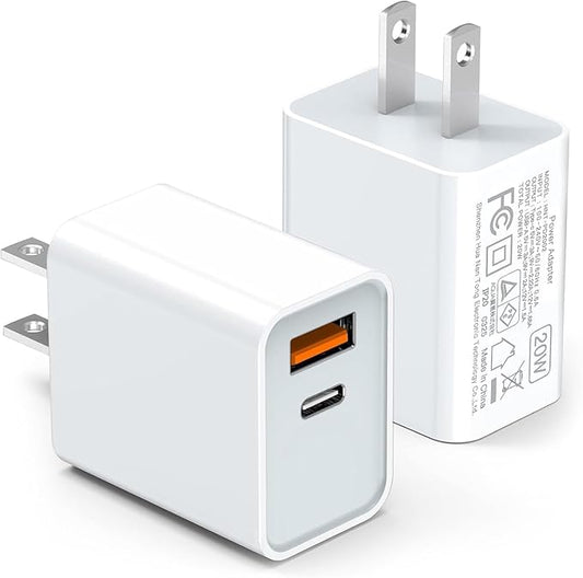 LCGENS USB C Wall Charger Block 20W, Ipad Pro, Samsung Galaxy by LCGENS