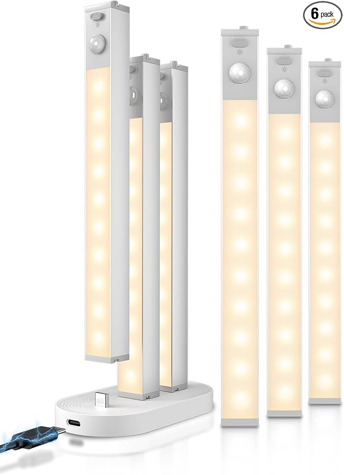 GOODEA 6 Pack Led Under Cabinet Lights Wireless by Goodea