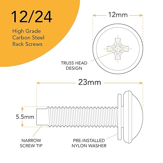 12-24 Rack Screws – Rack Mount Screws - Image 2