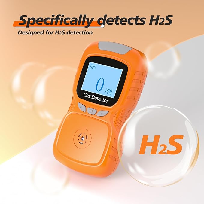 XLA Alert Clip Single Gas H2S Monitor, H2S Monitor Digital H2S Monitor - Image 5