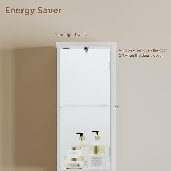 ChooChoo Tall Bathroom Storage Cabinet - Image 5