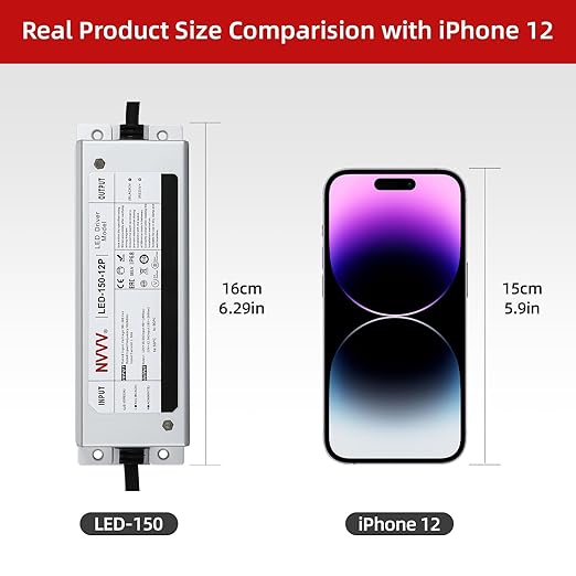 12 Volt LED Driver 150 Watts Waterproof IP68 Power Supply Low Voltage - Image 4