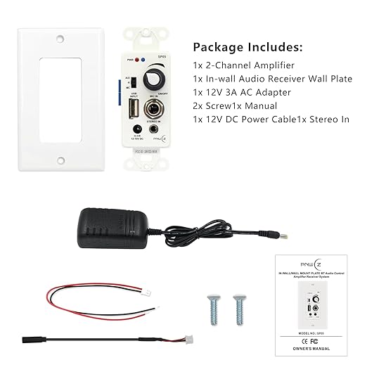 PNWCZ in Wall Audio Control Amplifier Receiver Compatible - Image 7