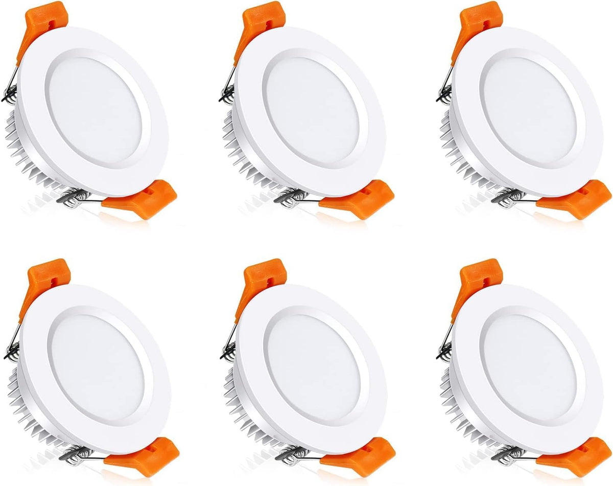 inShareplus 6 Pack 2 Inch LED Recessed Lighting, Downlight Dimmable 3W