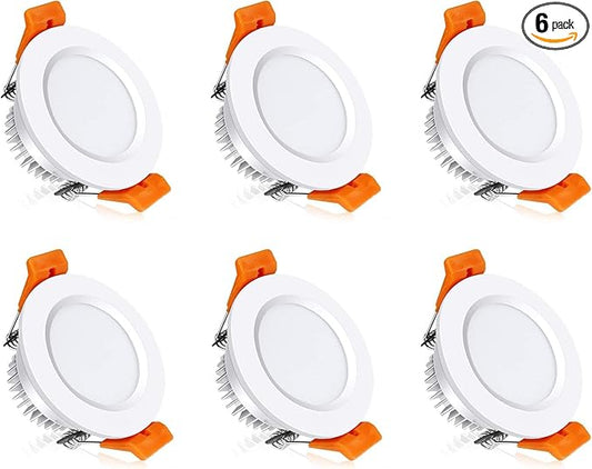inShareplus 6 Pack 2 Inch LED Recessed Lighting, Downlight Dimmable 3W by YAMAWIROU