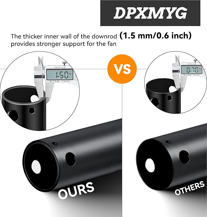 DPXMYG 12 inch Ceiling Fan Downrod - Image 4