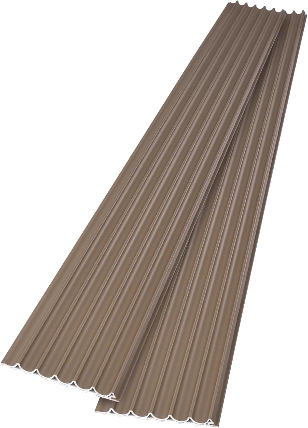 Art3dwallpanels Slat Wall Paneling, 8 Pack Wavy Grain Panel Wall Slats