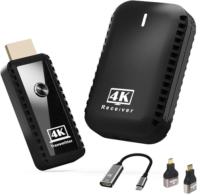 sunmeg Wireless HDMI Transmitter and Receiver 4K Decode 1080P Output Plug & by SUNMEG