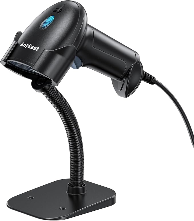 Anyeast 2D 1D Barcode Scanner : USB Wired Inventory QR Scanner by Anyeast