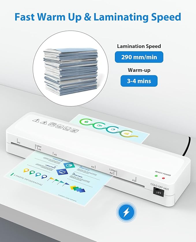 Laminator Machine, Sweleke A3 Laminating Machine - Image 6