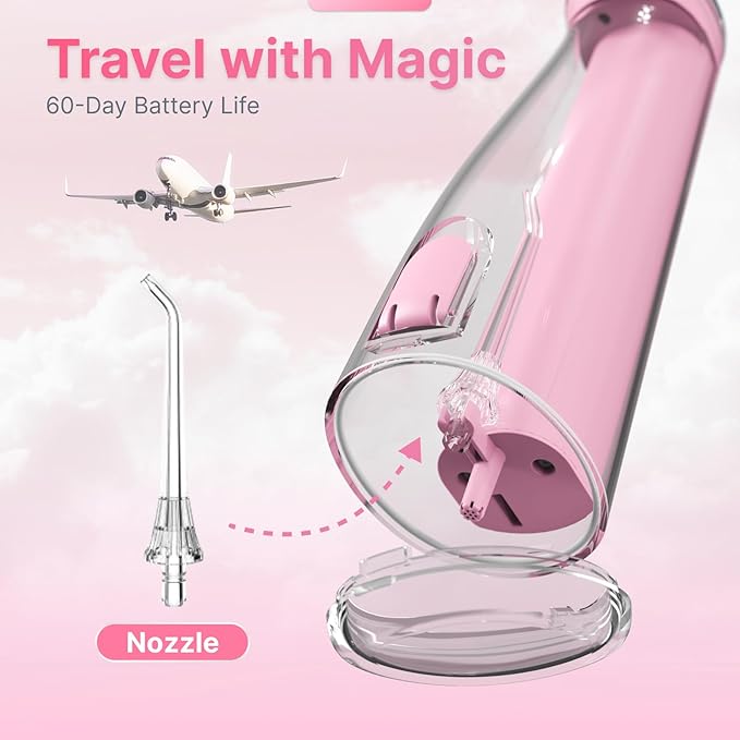 Water Flosser for Teeth, Cordless Oral Irrigator Portable Dental Cleaner Picks - Image 6