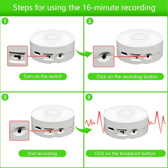 JRGKJCP 16 Minutes Voice Recorder, Record Custom Message - Image 5
