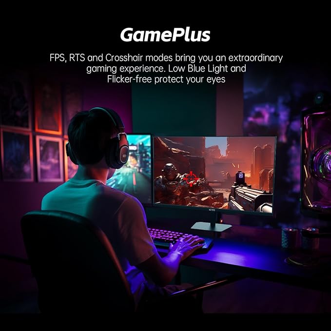 KTC 24.5'' Gaming Monitor, FHD 1080P 180Hz Fast IPS 128% sRGB Computer Monitor - Image 5